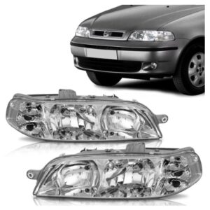 FAROL PALIO 2001 A 2003 CARCAÇA CINZA LD