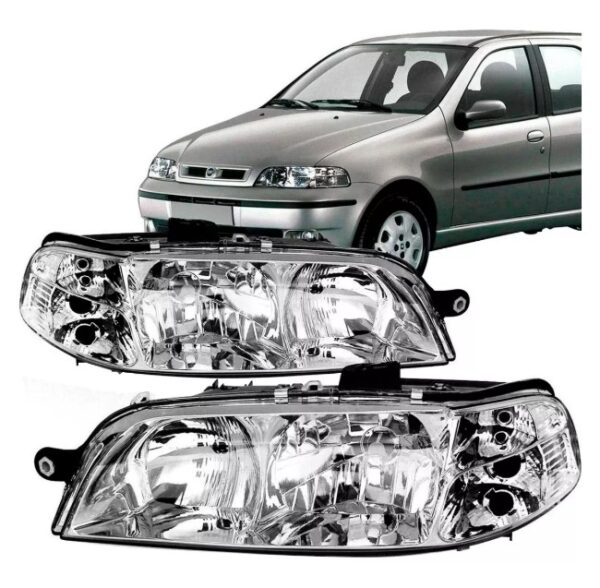 FAROL PALIO 2001 A 2003 CARCAÇA PRETA LD