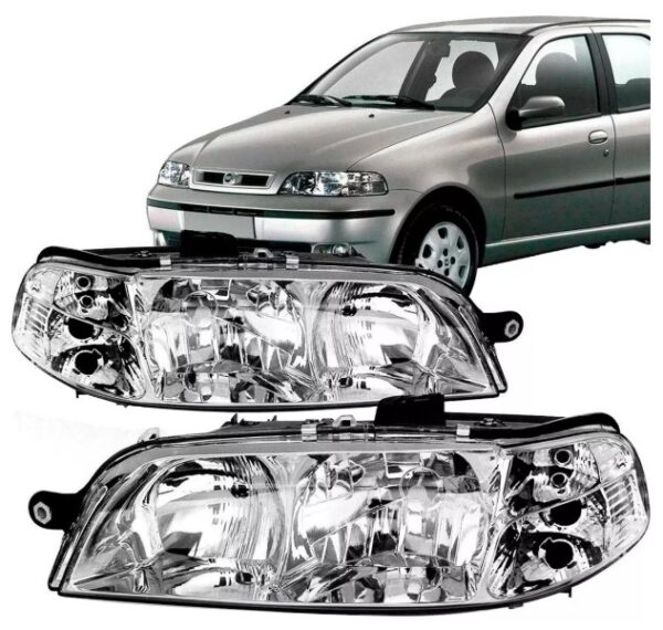 FAROL PALIO 2001 A 2003 CARCAÇA PRETA LE