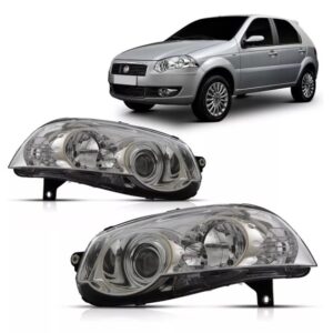 FAROL PALIO/SIENA G4 2008 A 2016 FOCO DUPLO CROMADO LE