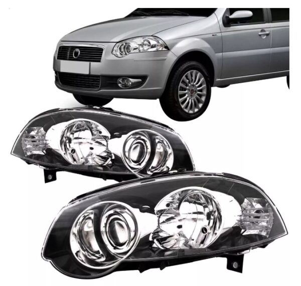 FAROL PALIO/SIENA G4 2008 A 2016 F.DUPLO NEGRO ARO CROM LD
