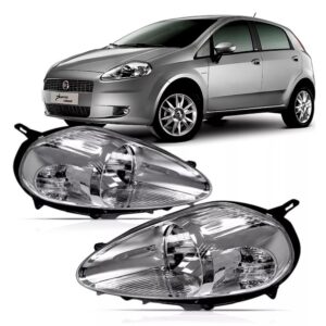 FAROL PUNTO 2007 A 2012 MASCARA CROMADA LE