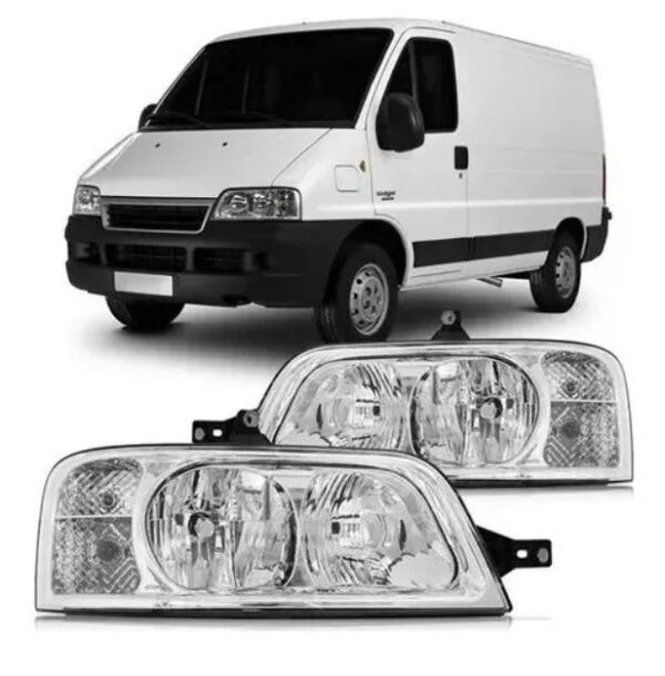 FAROL DUCATO 2005 A 2016 MASCARA CROMADA LE