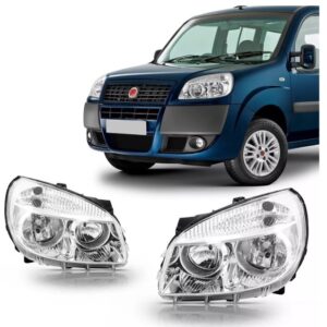 FAROL DOBLO 2010 A 2020 MASCARA CROMADA LE