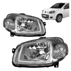 FAROL UNO 2010 A 2014 MASCARA CROMADA LE