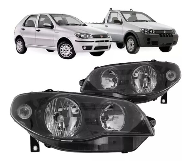 FAROL PALIO 2004 A 2016 MASC PRETA C/ARO NEGRO LE