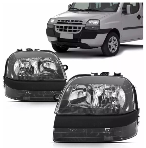 FAROL DOBLO 2002 A 2009 MASCARA NEGRA LD