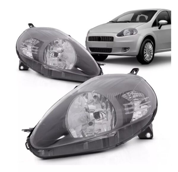 FAROL PUNTO 2008 A 2012 MASCARA CINZA LD
