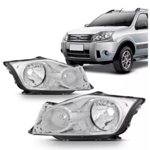FAROL ECOSPORT 2008 A 2012 MASCARA CROMADA LE