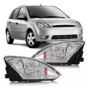 FAROL FIESTA 2003 A 2007 MASCARA CROMADA LE
