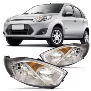 FAROL FIESTA 2010 A 2014 MASCARA CROMADA LD