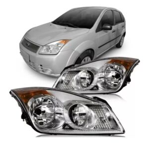FAROL FIESTA 2008 A 2010 MASCARA CROMADA LE