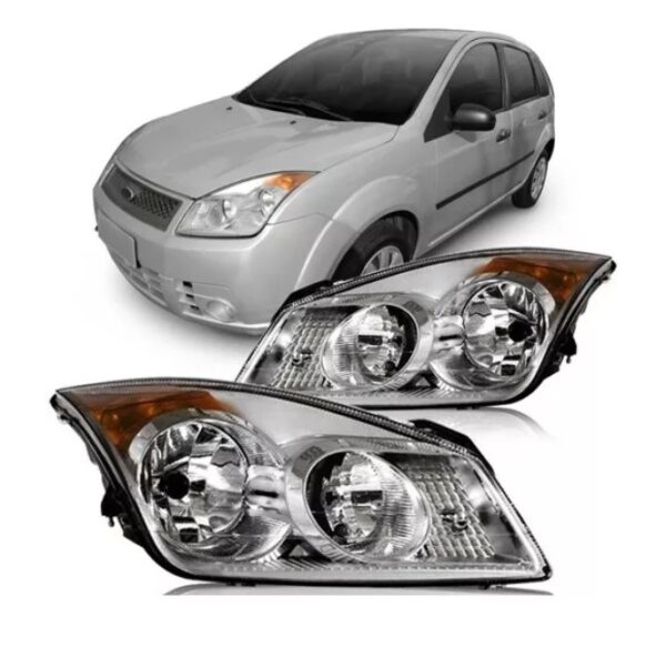 FAROL FIESTA 2008 A 2010 MASCARA CROMADA LE