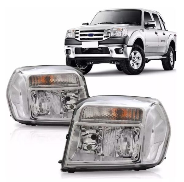 FAROL RANGER 2009 A 2011 MASCARA CROMADA LE