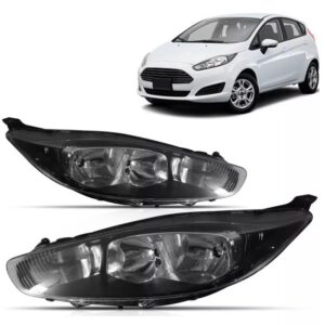 FAROL NEW FIESTA 2013 A 2017 MASCARA NEGRA LD