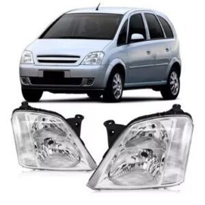 FAROL MERIVA 2003 A 2012 MASCARA CROMADA LE