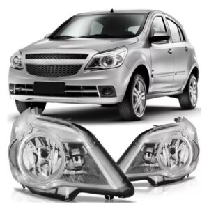 FAROL AGILE 2009 A 2014 MASCARA CROMADA LE