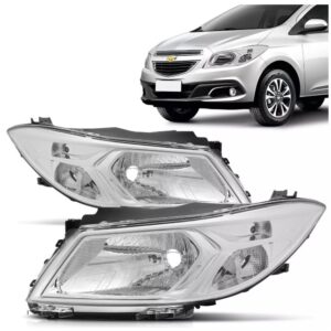 FAROL ONIX 2012 A 2018 MASCARA CROMADA LD