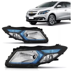 FAROL ONIX 2012 A 2018 MASC NEGRA CUPULA AZUL LE