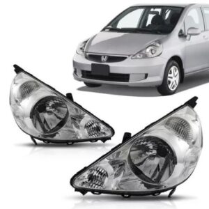 FAROL FIT 2003 A 2008 MASCARA CROMADA LE