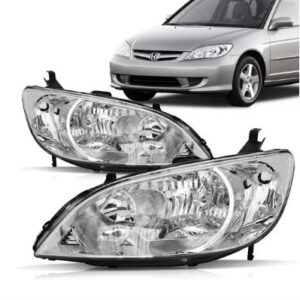FAROL CIVIC 2004 A 2006 MASCARA CROMADA LE