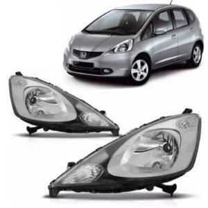 FAROL FIT 2009 A 2012 MASCARA CROMADA LD