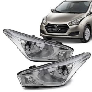 FAROL HB20 2012 A 2018 MASCARA CROMADA LD