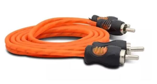Cabo Rca Kx3 1mt Laranja Flexivel