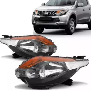 FAROL L200 TRITON 2017 A 2021 MASCARA NEGRA PISCA AMBAR LE