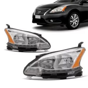 FAROL SENTRA 2013 A 2016 C/LED MASCARA CROMADA LD