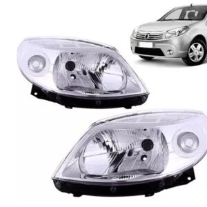 FAROL SANDERO 2007 A 2011 MASCARA CROMADA LE