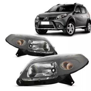 FAROL SANDERO 2007 A 2011 MASCARA CINZA LE
