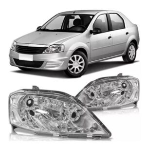 FAROL LOGAN 2011 A 2013 MASCARA CROMADA LD
