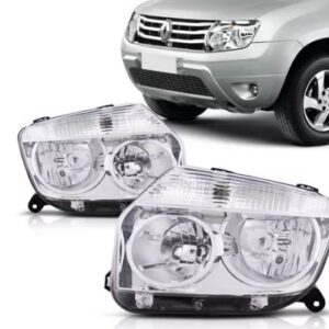 FAROL DUSTER 2011 A 2014 MASCARA CROMADA LE