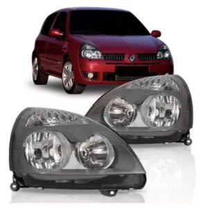 FAROL CLIO 2003 A 2012 MASCARA CINZA LE
