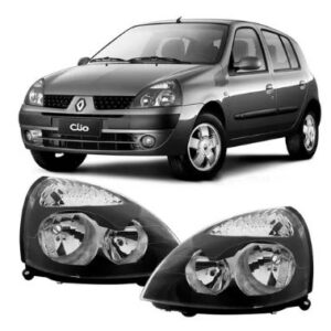 FAROL CLIO 2003 A 2012 MASCARA NEGRA LE