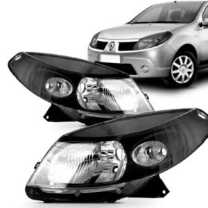 FAROL SANDERO 2007 A 2011 MASCARA NEGRA LE