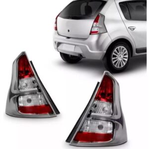 LANTERNA TRASEIRA SANDERO 12/14 BICOLOR BORDA CINZA LD