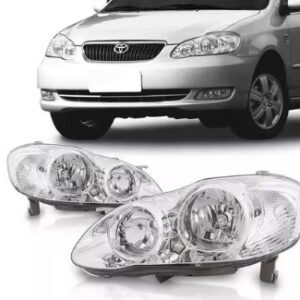 FAROL COROLLA 2005 A 2008 MASCARA CROMADA LE