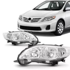 FAROL COROLLA 2012 A 2014 MASCARA CROMADA LD