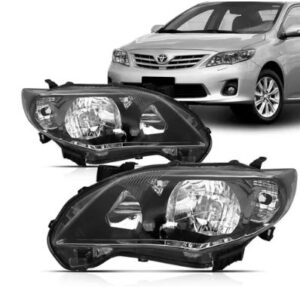 FAROL COROLLA 2012 A 2014 MASCARA NEGRA LE