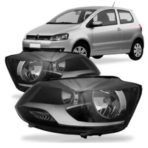 FAROL FOX 2011 A 2014 MASCARA NEGRA C/FRISO CROMADO LE