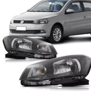 FAROL GOL G6 2013 A 2016 FOCO SIMPLES MASCARA NEGRA LE