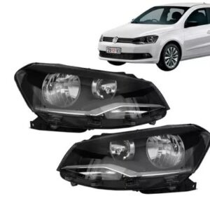 FAROL GOL G6 2013 A 2016 FOCO DUPLO MASCARA NEGRA LE
