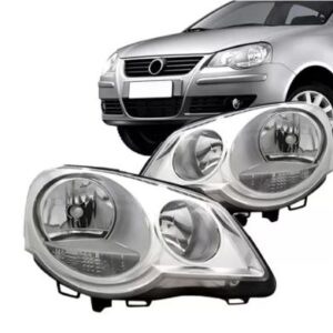 FAROL POLO 2007 A 2014 MASCARA CROMADA LD