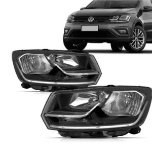 FAROL GOL G8 2018 A 2023 MASCARA NEGRA C/FRISO CROMADO LE