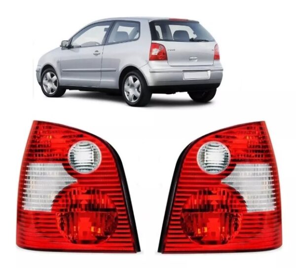 LANTERNA TRASEIRA POLO HATCH 2003 A 2006 BICOLOR LD