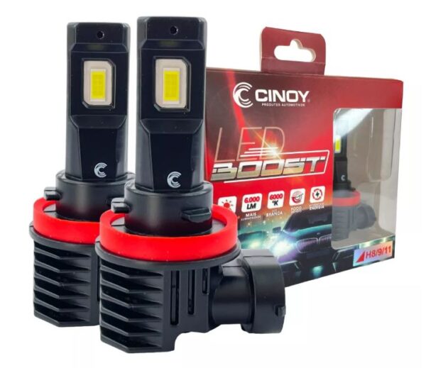 P/ANUNCIO: PAR ULTRA LED BOOST H8 H9 H11 6000°K 6000LM